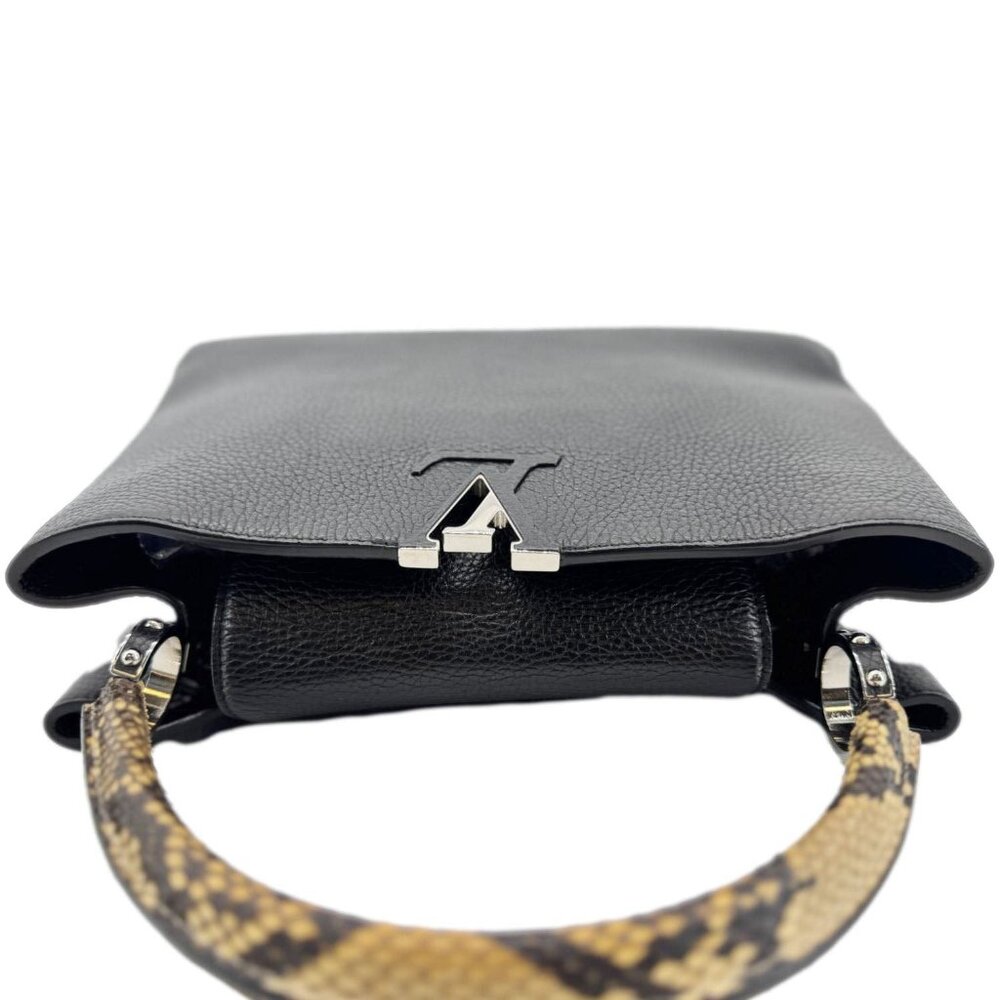 Louis Vuitton Capucines Bb Python Handle Leather … - image 4